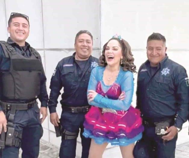 Policía flecha a Tatiana en Pachuca