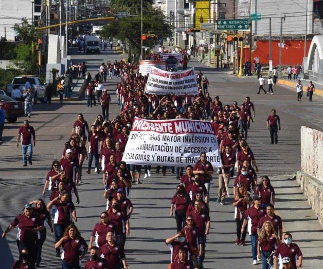 Resurge desfile obrero tras ausencia de 3 años por pandemia